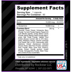 Амінокислотний комплекс Rockstar L-глутамін для регенерації м'язів 60 капсул