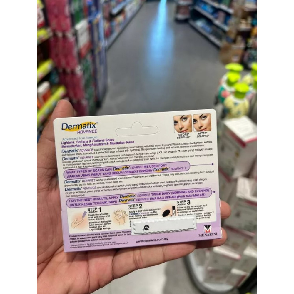 Dermatix Advance silicone gel for scar treatment in 3 months