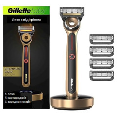 Бритва Gillette Labs Heated Razor Gold Edition з підігрівом і зарядною станцією