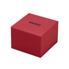 Класичний чоловічий годинник HUGO Stamp із чорним циферблатом