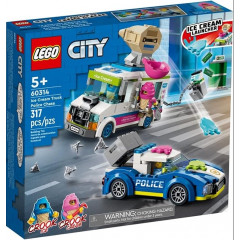 Дитячий конструктор LEGO City Погоня за крижаним візком 60314 317 деталей