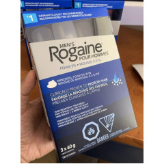 Rogaine foam for hair growth minoxidil 5% 3 packs of 60 g each