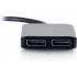 C2G Displayport 4K monitor splitter with USB 2 port power
