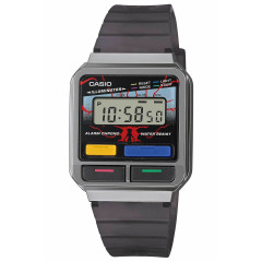 Casio A120WEST-1AER Stranger Things Edition wristwatch.