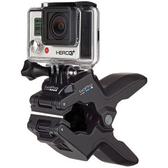 Flexible clamp mount Black Jaws for GoPro action cameras.
