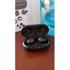 JLab Audio JBuds Air True Wireless headphones with charging case.