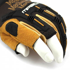 Тактичні рукавички Mechanix Wear M-Pact Leather Fingerless Framer без трьох пальців