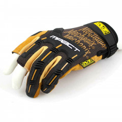 Тактичні рукавички Mechanix Wear M-Pact Leather Fingerless Framer без трьох пальців
