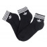 Шкарпетки Adidas Originals Trefoil Liner чорні розмір 39-42 (3 пари)