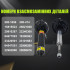 Front shock absorbers with electric drive Cadillac XTS 2013-2019 LUFT MEISTER 580-1096 19300063 B092J8WBSH (2 pcs)