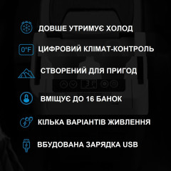 Портативний автомобільний холодильник Project X Type S Blizzard Box 13QT із зарядкою через USB (12 л)
