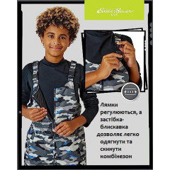 Дитячий водонепроникний утеплений комбінезон лижний Eddie Bauer Snow Bib розмір xxs (4-6 років)