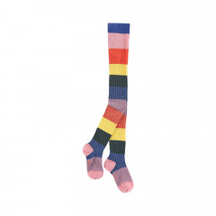 Molo children's tights with a rainbow pattern (size - 122/128)