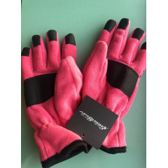 Eddie Bauer Kids Quest Plush Fleece gloves in HOTPINK color, size L (12-14 years).