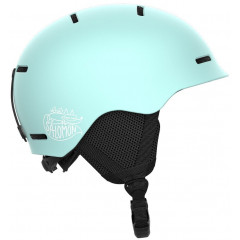 Children's skiing helmet Salomon Orka Junior in the color of sea wave (size S)