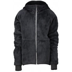 Children's fleece hoodie WearColour Flow black (size 130)