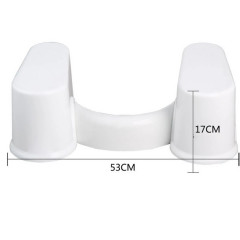 The stool step for the washbasin toilet BoОLeonAX stool, white.