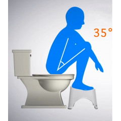 The stool step for the washbasin toilet BoОLeonAX stool, white.