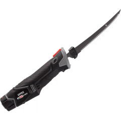 The Rapala Heavy Duty R12 Lithium electric fillet knife with a lithium-ion battery.