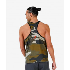 Чоловіча спортивна майка GASP Vintage T-back Patterned/Green (розмір - М)