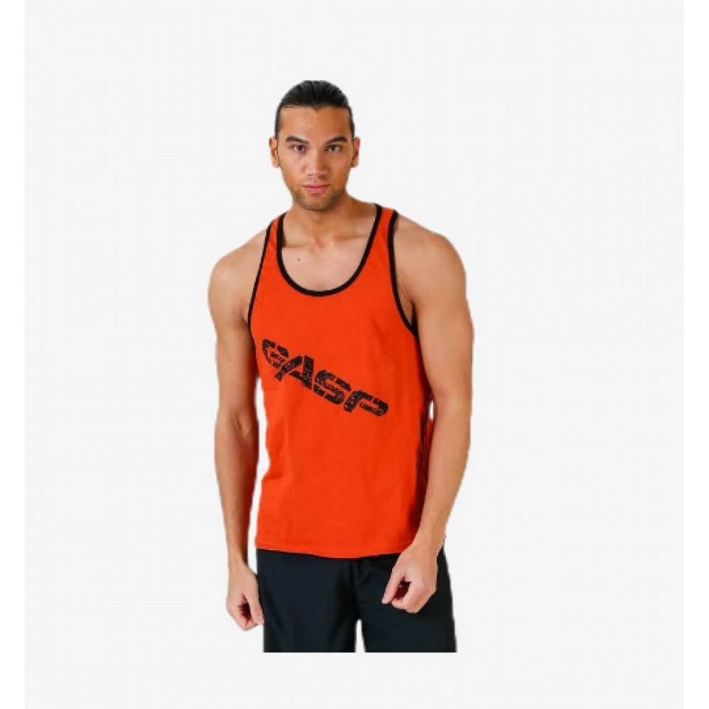 Men's sports tank top GASP Vintage T-back Orange (size - M)
