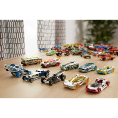 Collectible set of Hot Wheels car models 54886 10 Car Pack Assortment 10 pcs Made in Malaysia.