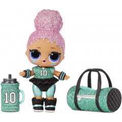 LOL Surprise Doll! All-Star B.B.s Sports Series 3 football player with accessories.