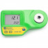 The Milwaukee MA871 digital refractometer Brix is used for measuring sugar levels.