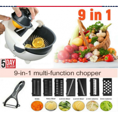 Багатофункціональна овочерізка Wet basket vegetable cutter 9 в 1 терка та мультислайсер для овочів