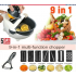 Multifunctional Wet Basket Vegetable Cutter 9 in1 Grater andislicer for Vegetables