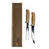 Набір ніж та виделка для смаження в дерев'яній подарунковій коробці Marttiini Luxus Roast Set