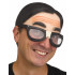 Carnival mask of a botanist Fun World Nerd Glasses & Skull Cap (cap with eyebrows and glasses)