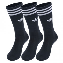 Чорні однотонні шкарпетки Adidas Originals Crew Socks розмір 39-42 (3 пари)
