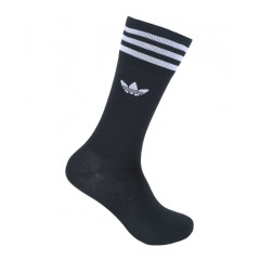 Чорні однотонні шкарпетки Adidas Originals Crew Socks розмір 39-42 (3 пари)