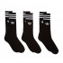 Black solid color Adidas Originals Crew Socks size 39-42 (3 pairs)