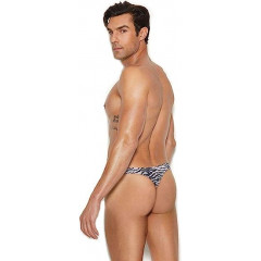 Чоловічі труси стрінги Elegant Moments It's a Snap Zebra із застібками з боків (розмір - S/M)