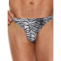 Чоловічі труси стрінги Elegant Moments It's a Snap Zebra із застібками з боків (розмір - S/M)