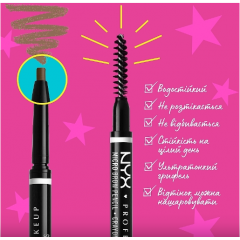 NYX Professional Makeup Micro Brow Pencil 08 with a black tint