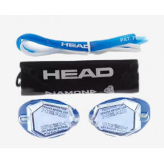 Head Diamond Mirrored swimming goggles white-blue
