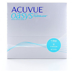 Одноденні контактні лінзи Johnson & Johnson Acuvue Oasys 1-Day with HydraLuxe -2,5 D (90 штук)