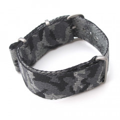 Ремінець для годинника тактичний MILTAT NATO TANK Ballistic Nylon Urban Camouflage