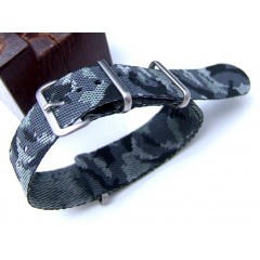 Ремінець для годинника тактичний MILTAT NATO TANK Ballistic Nylon Urban Camouflage