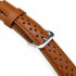 Leather strap for Taikonaut Diamond Punch Holes, brown, 18 mm.