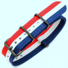 Ремінець для годинника тактичний MILTAT G10 Nato Nylon French Edition 20 мм