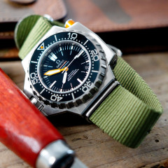 Ремінець для годинника тактичний MiLTAT G10 Nylon PVD Forest Green 20 мм