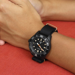 Ремінець для годинника тактичний MILTAT G10 Nato Nylon IP Gold Black 22 мм
