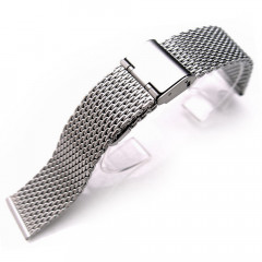 Taikonaut Mesh Watch Band with Vintage Interlock Clasp 22mm