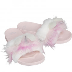Children's UGG Junior Rainbow Unicorn slippers in Multi color (size 33.5)