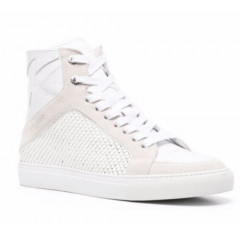Шкіряні кеди на блискавці Zadig & Voltaire ZV1747 High Flash Keith Sneakers (розмір 39)