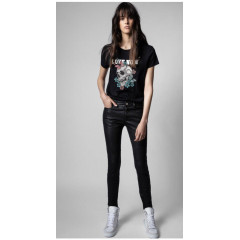 Шкіряні кеди на блискавці Zadig & Voltaire ZV1747 High Flash Keith Sneakers (розмір 39)